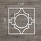 Ekena Millwork Extra Small Gypsum Decorative Fretwork Wall Panels in Architectural PVC, 7 3/8"W x 7 3/8"H x 3/8"T WALP08X08GYP - alternate 3